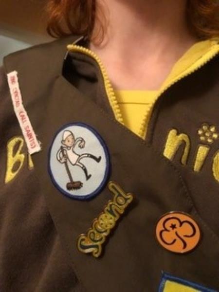 ​​​​​​​Amelia made a seconder with her Brownie pack