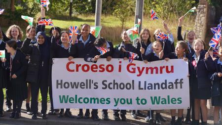 Howells School Llandaff welcomes King Charles