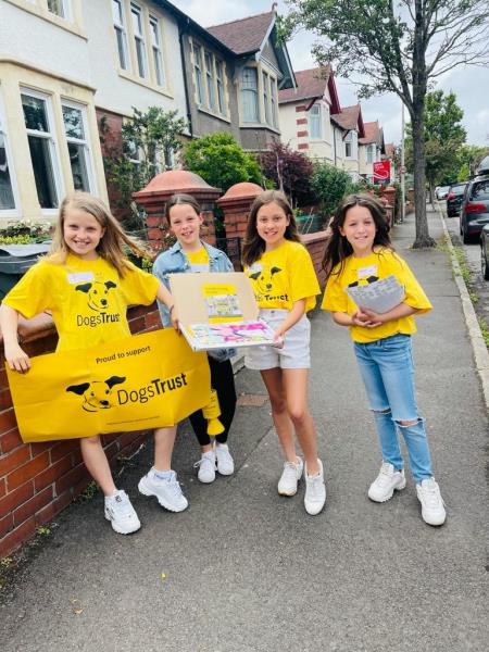 Year 5 girls raise £180 for the Dogs Trust