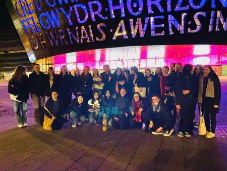 Music students visit the Wales Millennium Centre